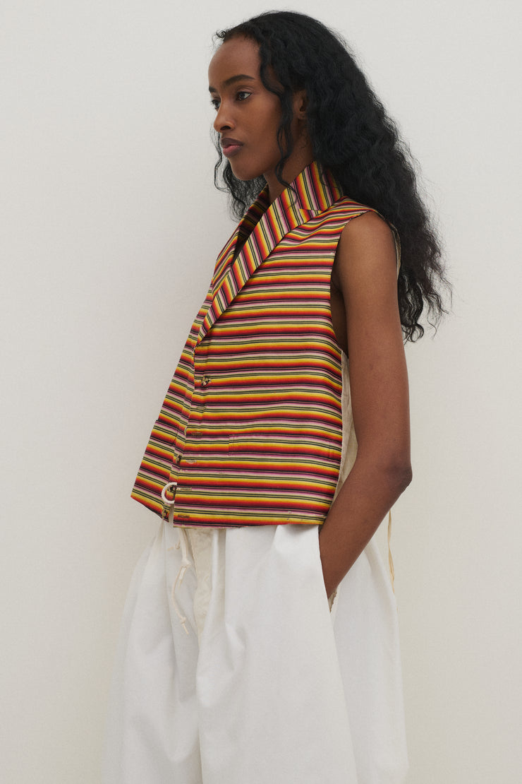 Antique Stripe Waistcoat - Desert Vintage