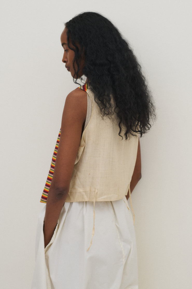 Antique Stripe Waistcoat - Desert Vintage