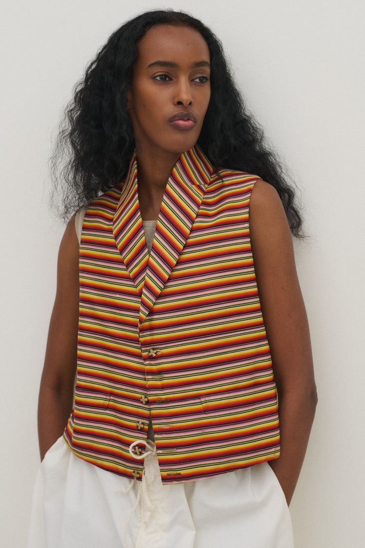 Antique Stripe Waistcoat - Desert Vintage