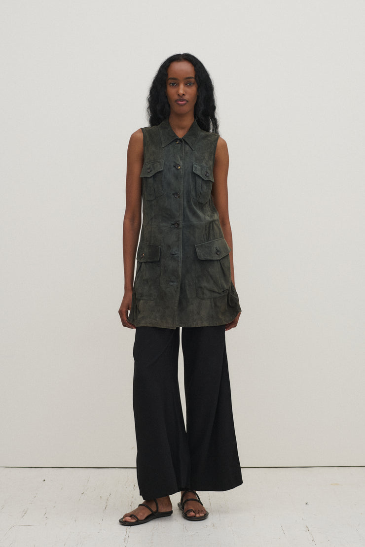1990s Jil Sander Suede Tunic - Desert Vintage