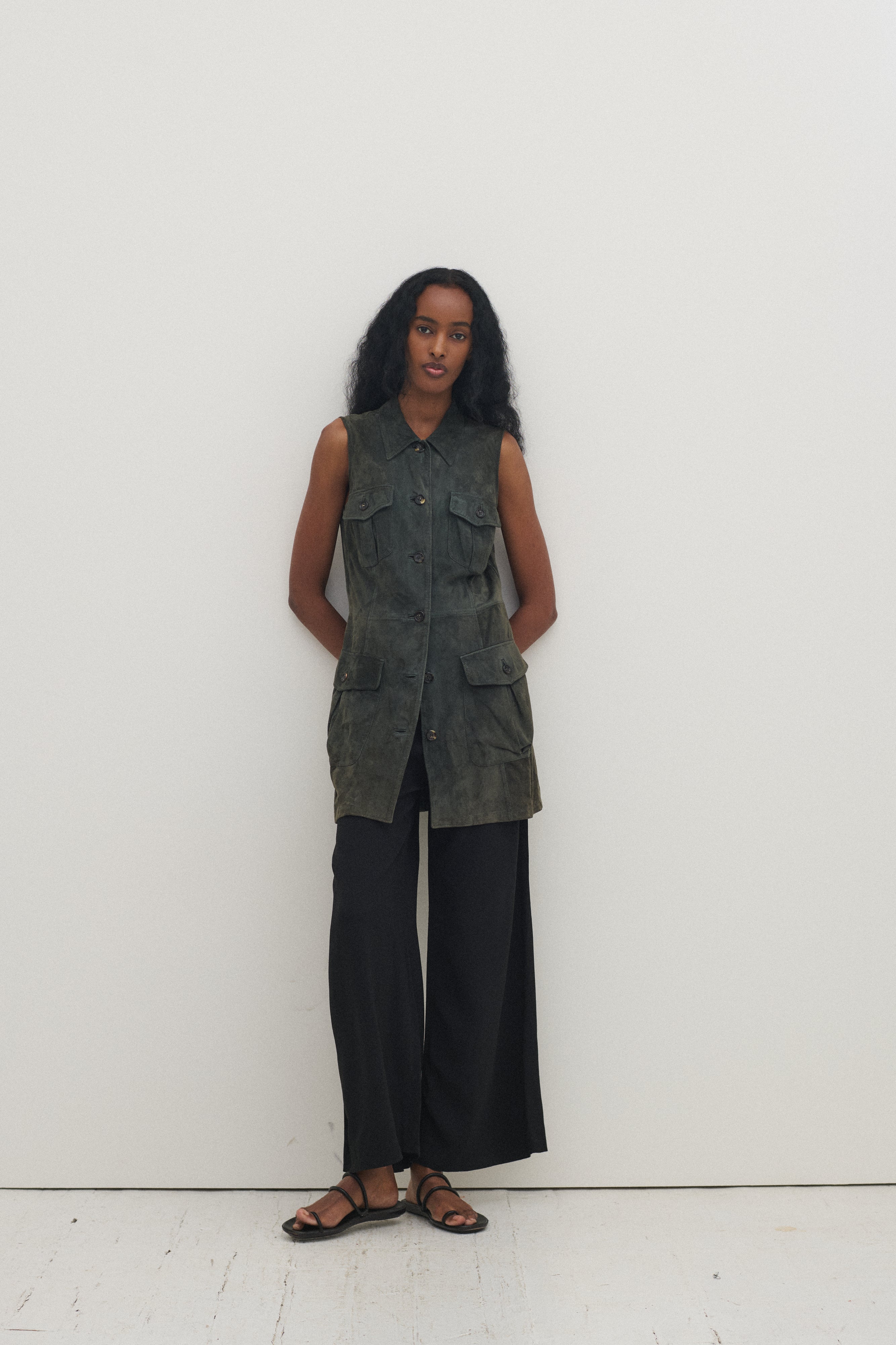 1990s Jil Sander Suede Tunic - Desert Vintage