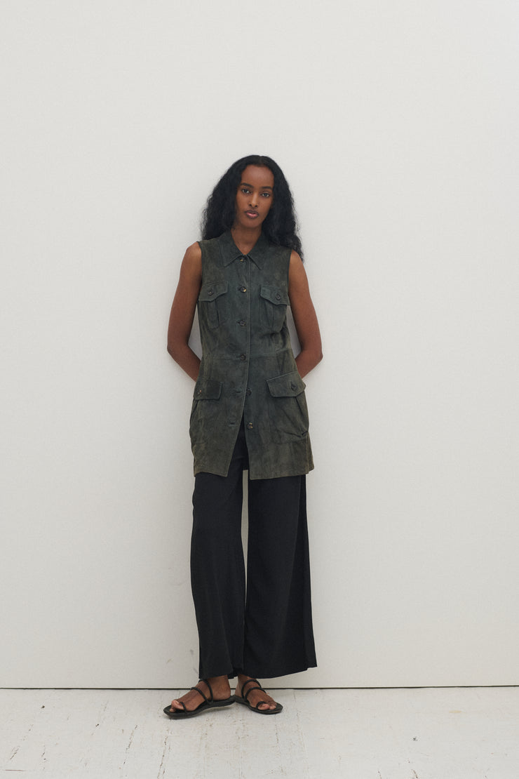 1990s Jil Sander Suede Tunic - Desert Vintage