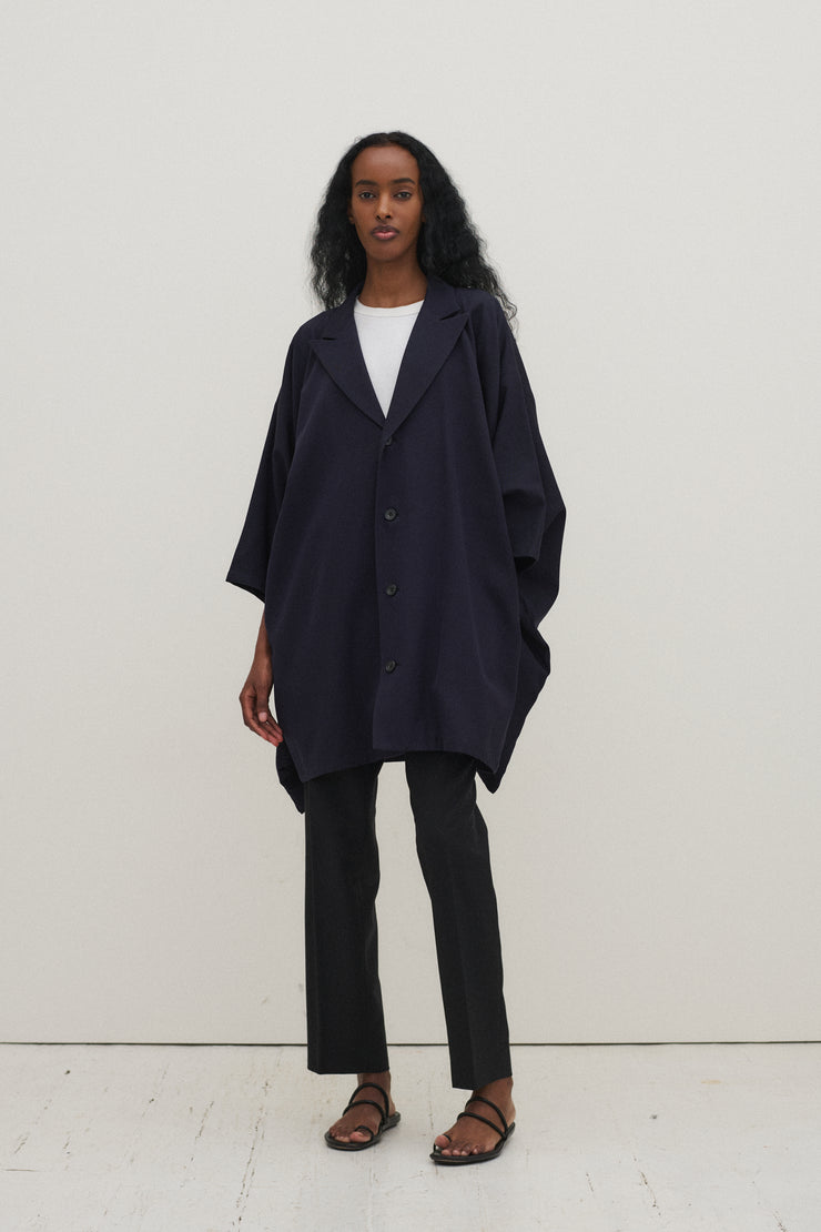 Yohji Yamamoto Navy Coat - Desert Vintage