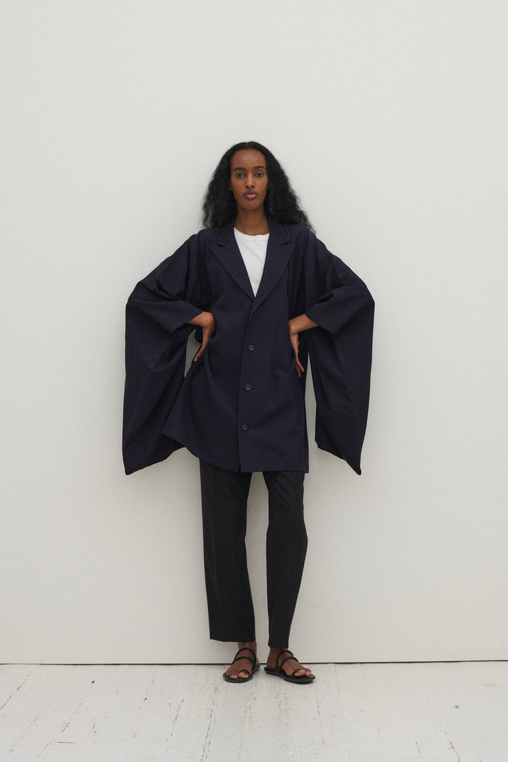Yohji Yamamoto Navy Coat - Desert Vintage