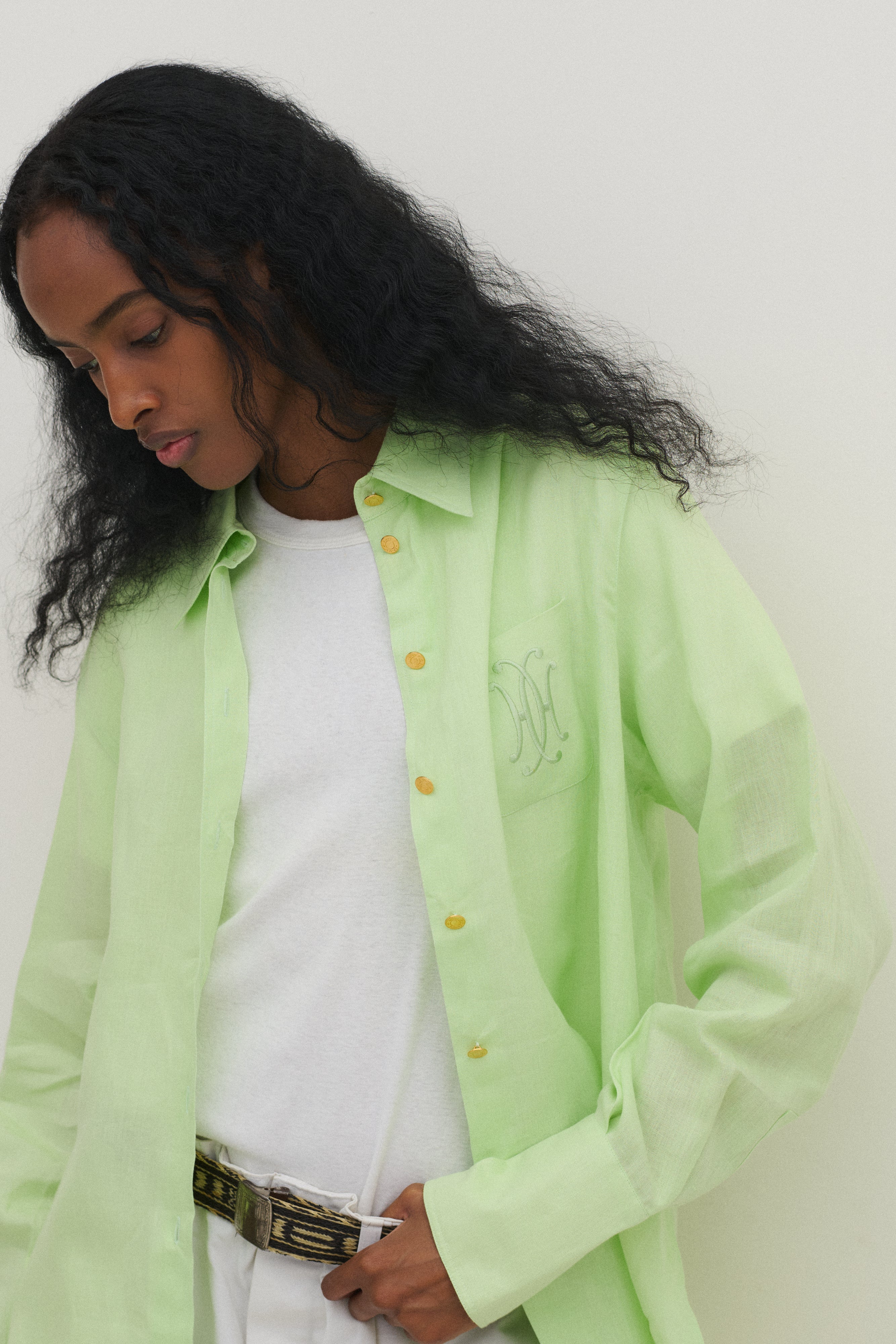Hermès Linen Blouse - Desert Vintage