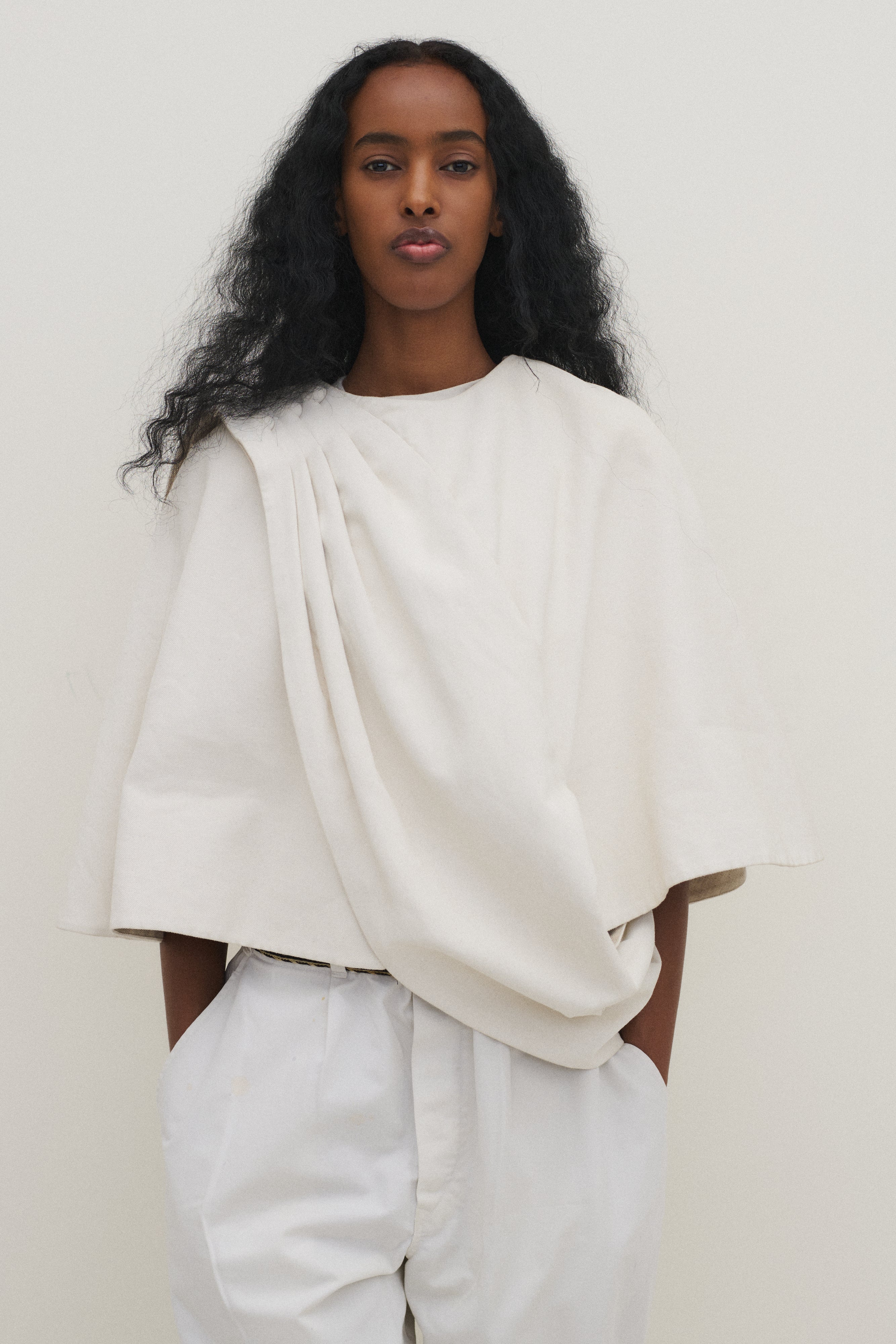 Jil Sander Cotton Cape - Desert Vintage