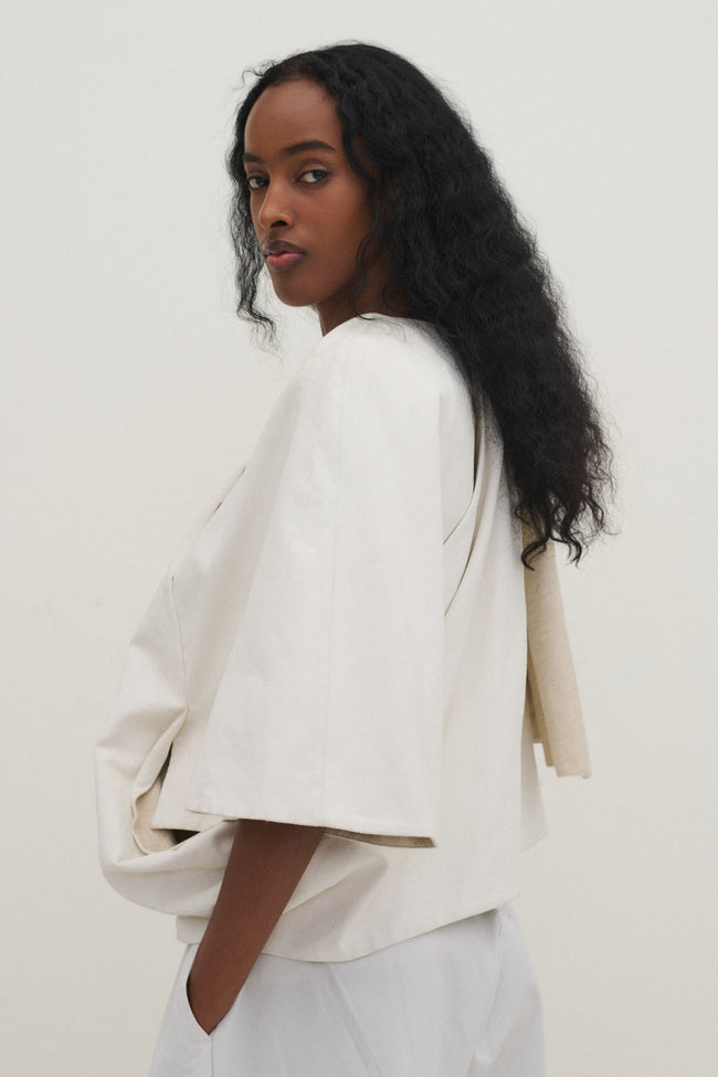Jil Sander Cotton Cape - Desert Vintage
