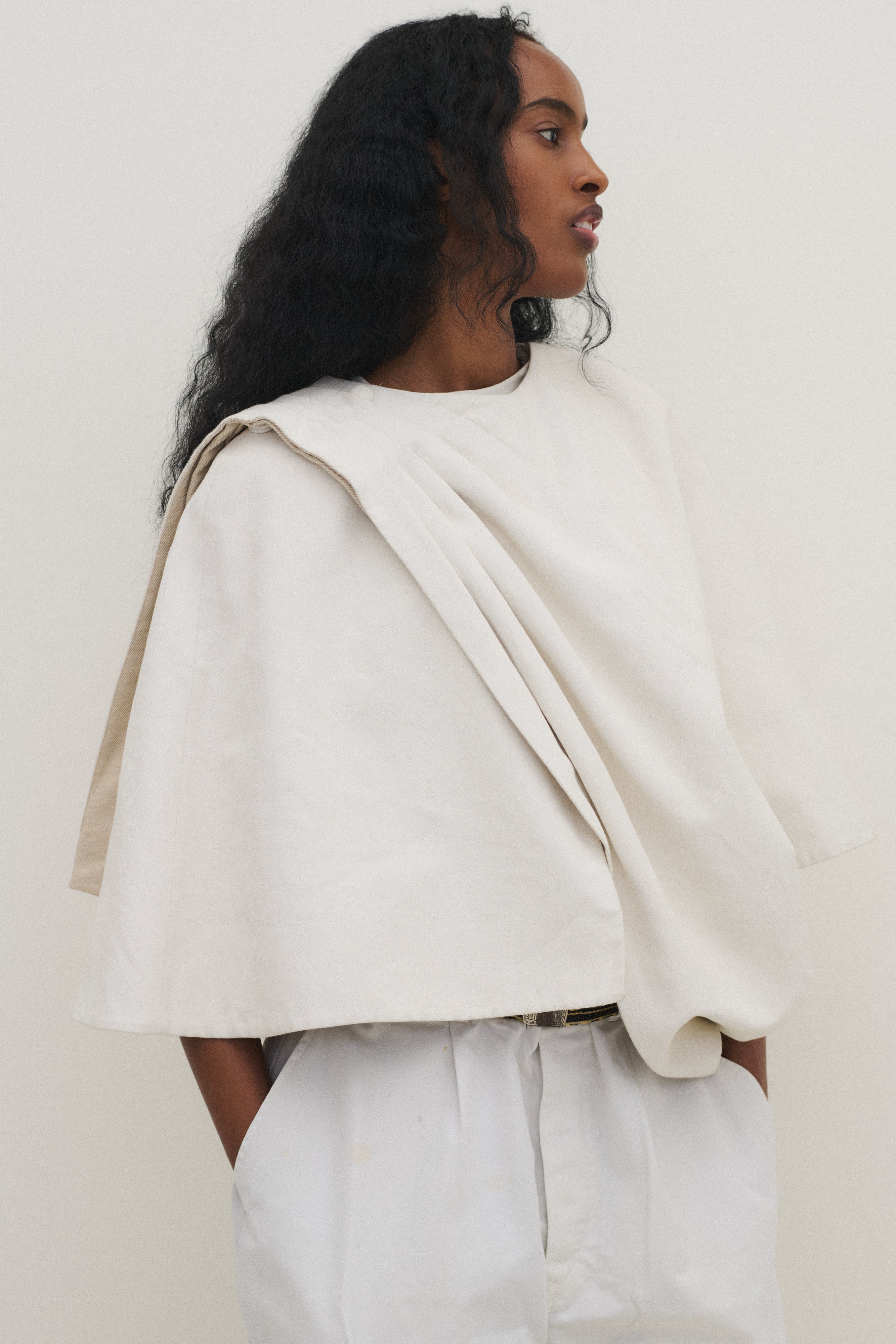 Jil Sander Cotton Cape - Desert Vintage