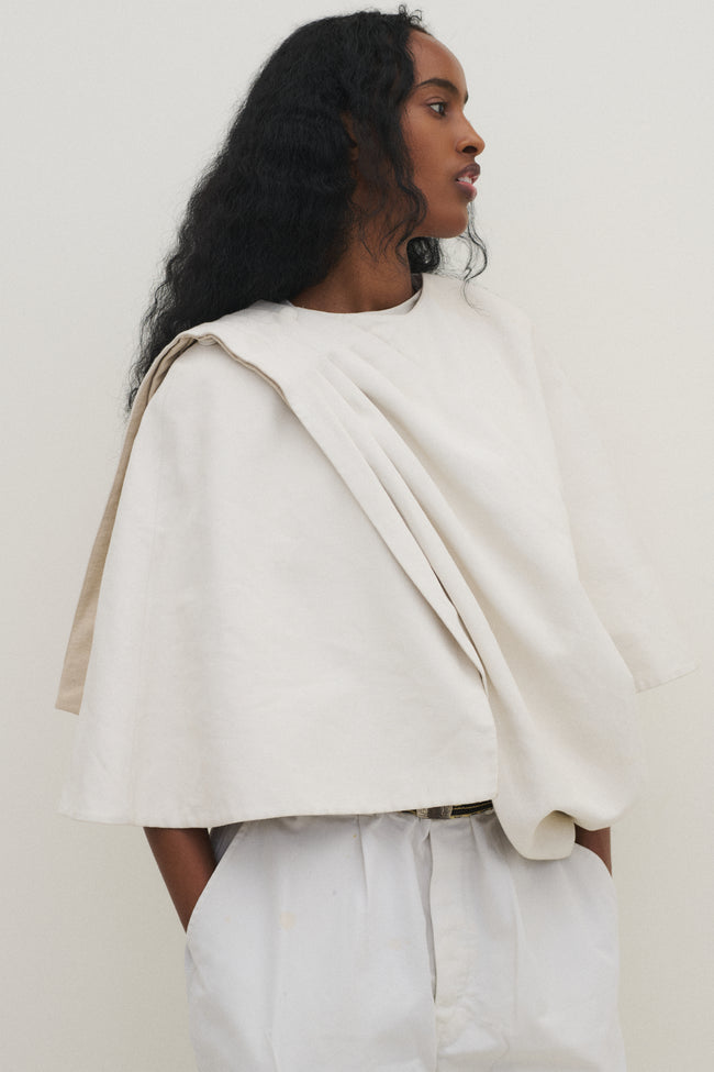 Jil Sander Cotton Cape - Desert Vintage