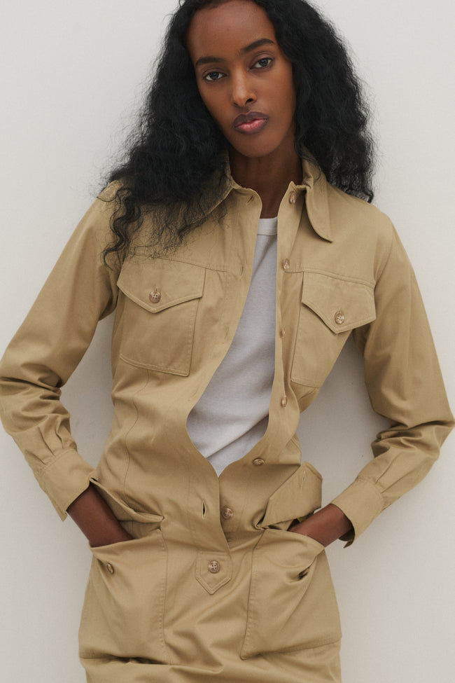 1970s Ysl Safari Tunic - Desert Vintage