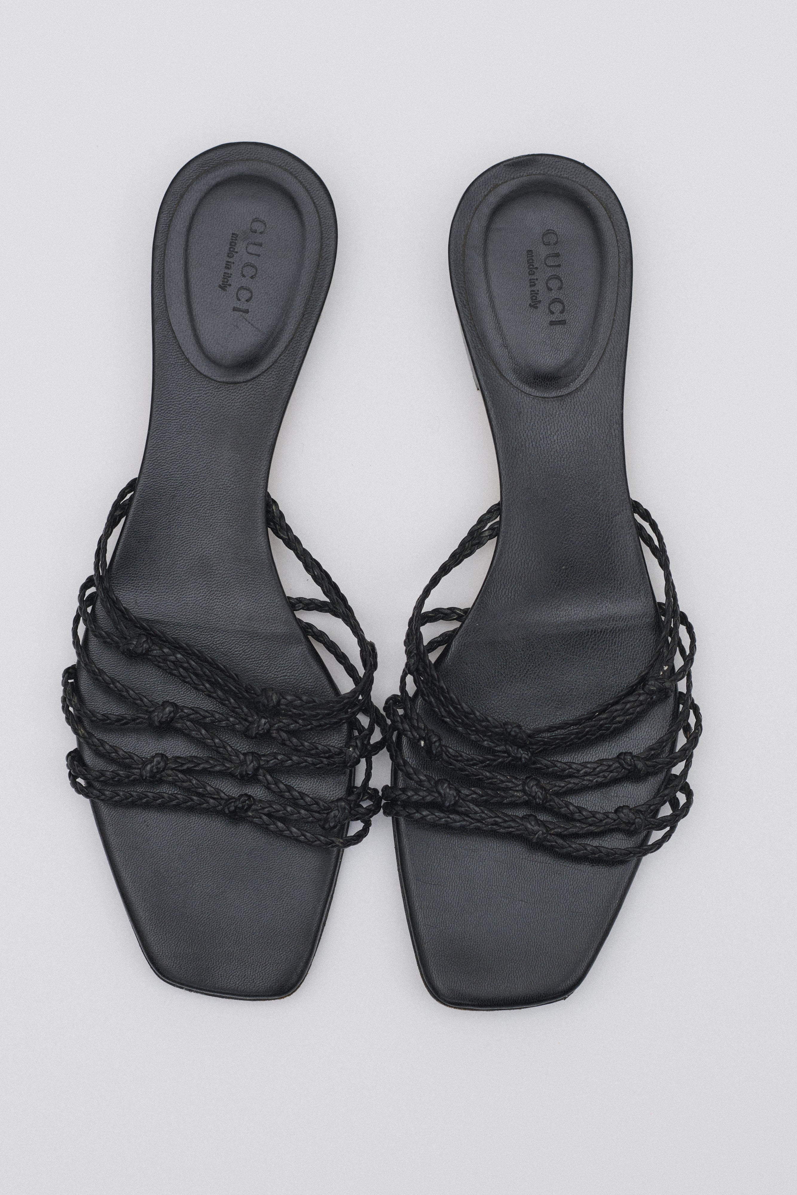Gucci Braided Leather Sandal - Desert Vintage