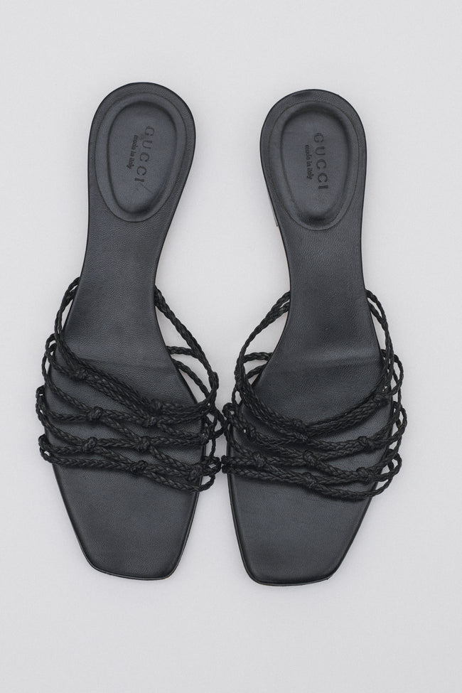 Gucci Braided Leather Sandal - Desert Vintage
