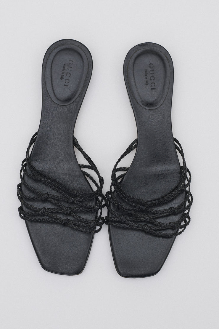 Gucci Braided Leather Sandal - Desert Vintage