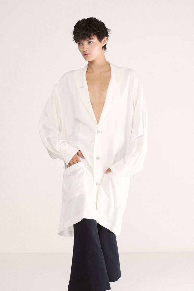 Yohji Yamamoto White Tunic - Desert Vintage