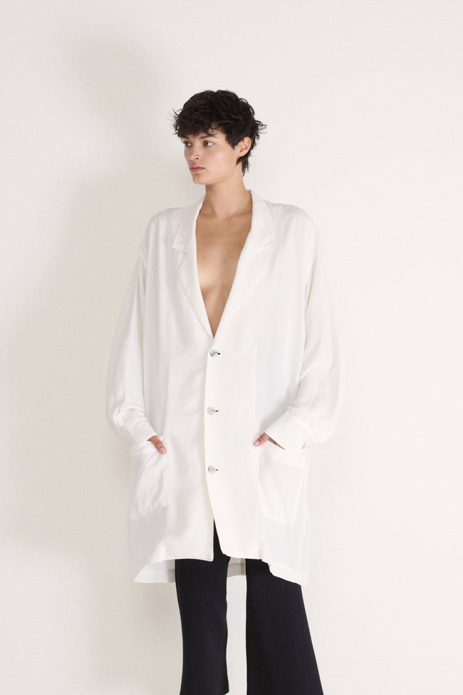 Yohji Yamamoto White Tunic - Desert Vintage