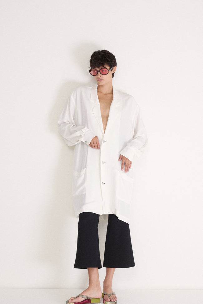 Yohji Yamamoto White Tunic - Desert Vintage