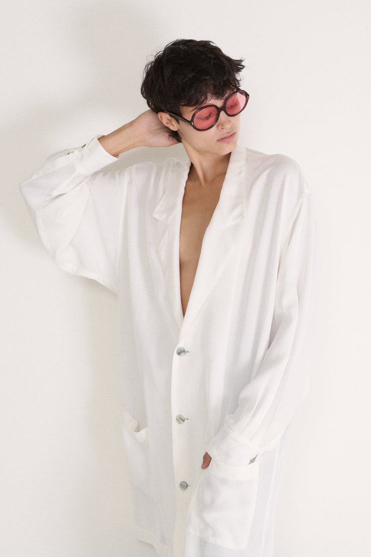 Yohji Yamamoto White Tunic - Desert Vintage