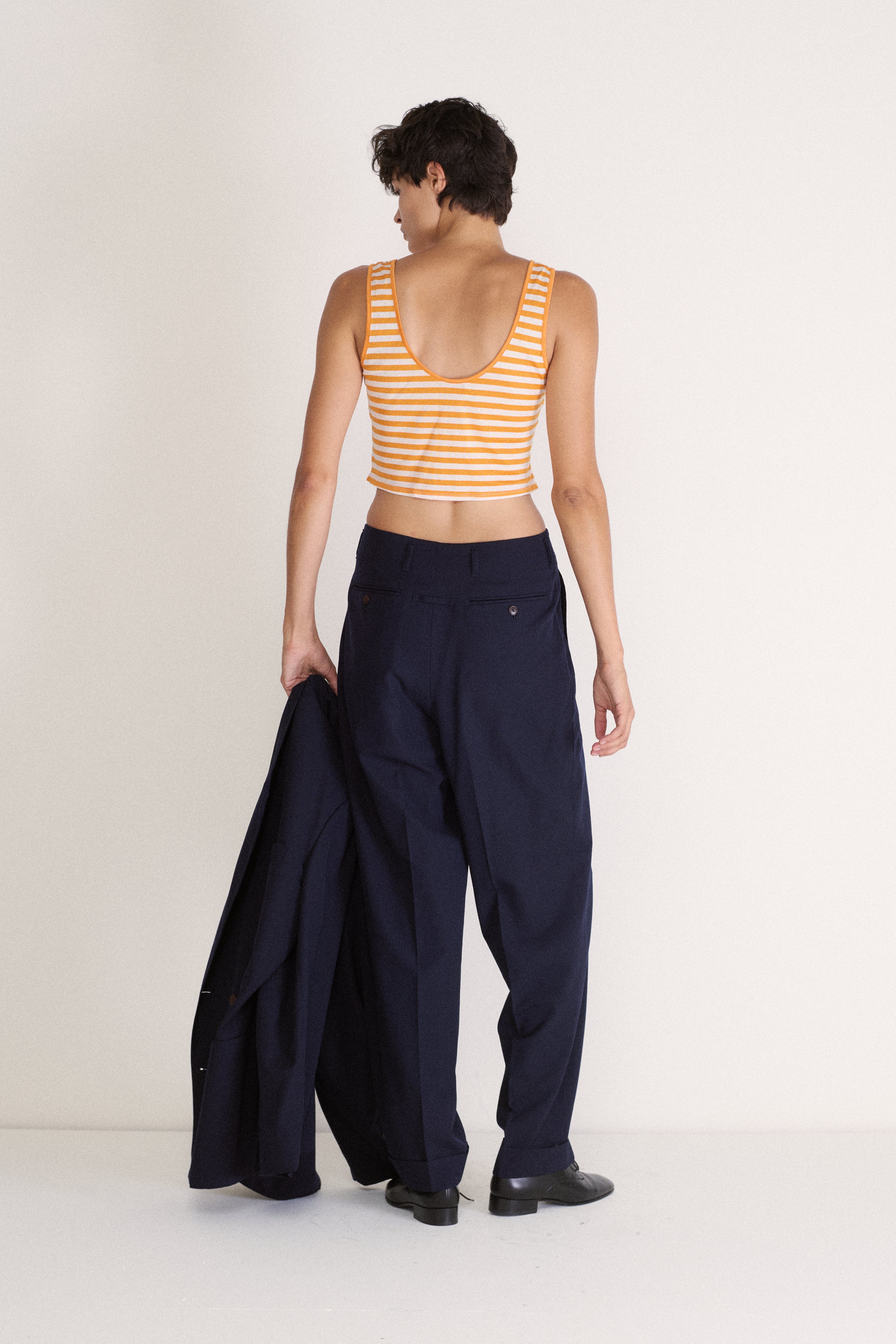 Hermes Orange Tank Top - Desert Vintage
