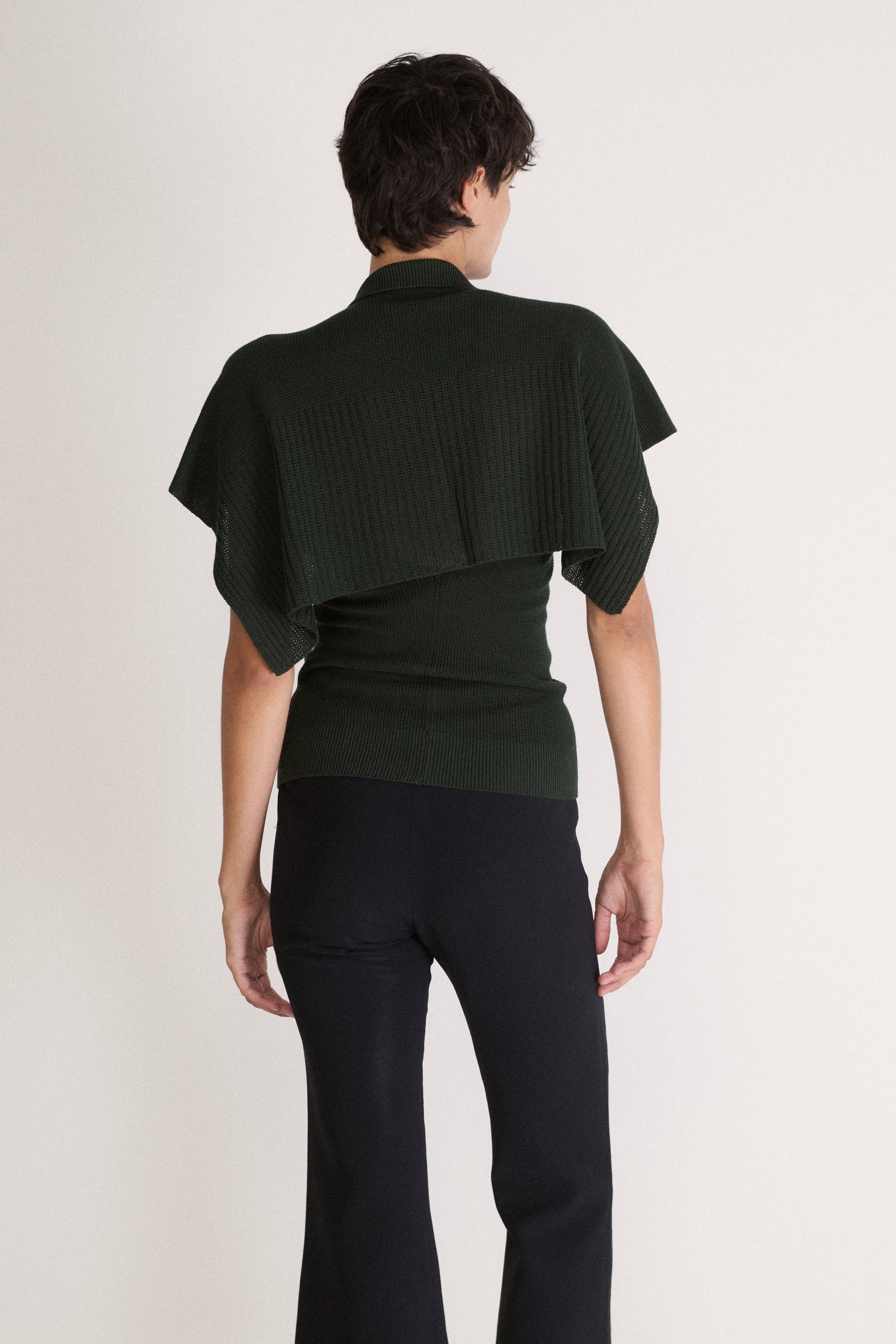 1980s Issey Miyake Green Knit Top - Desert Vintage