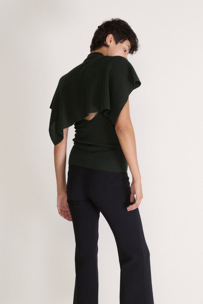 1980s Issey Miyake Green Knit Top - Desert Vintage