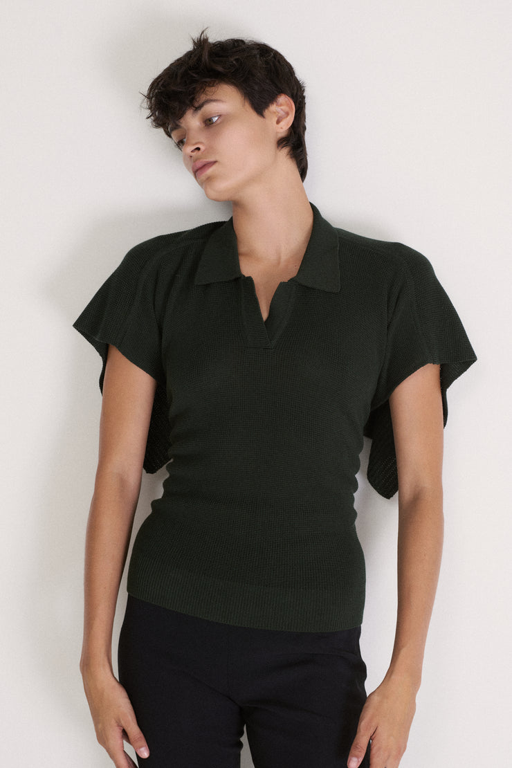 1980s Issey Miyake Green Knit Top - Desert Vintage