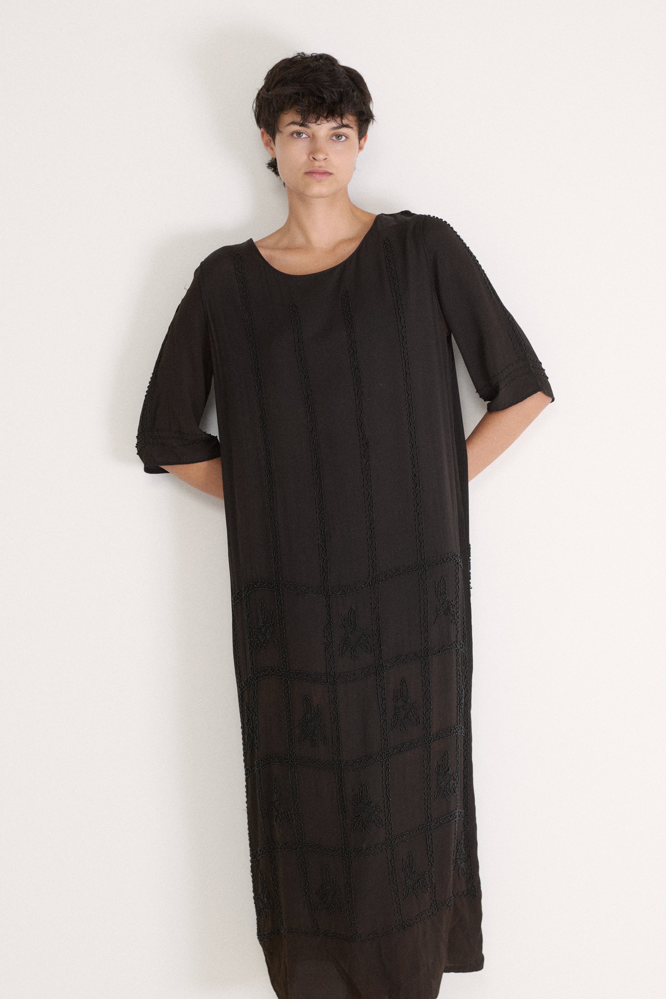 1920s Beaded Chiffon Dress - Desert Vintage