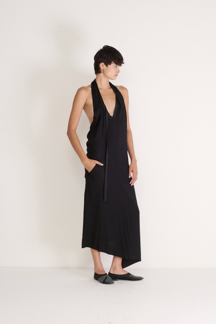 2000s Yohji Yamamoto Black Dress - Desert Vintage