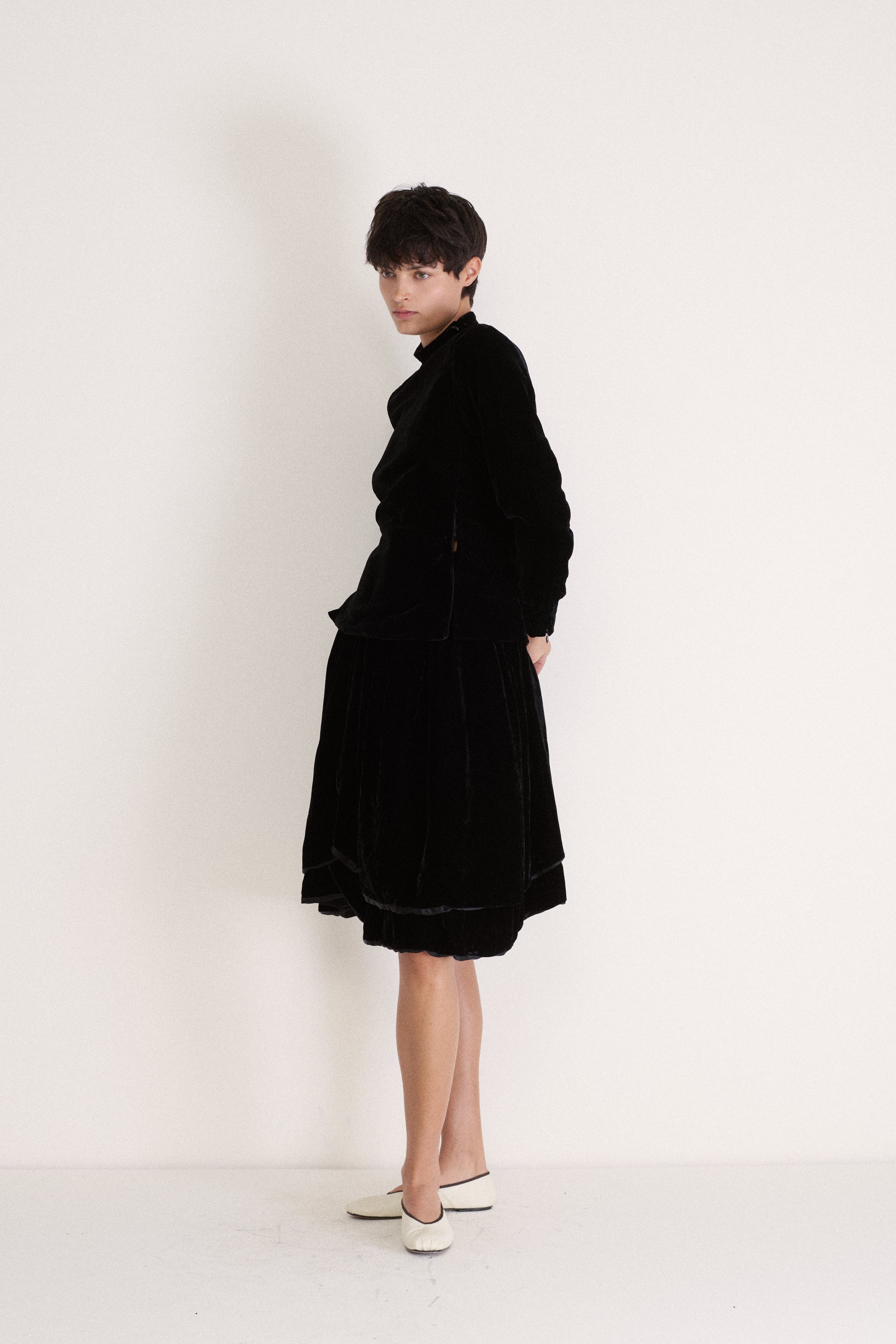 JPG Black Velvet Top - Desert Vintage