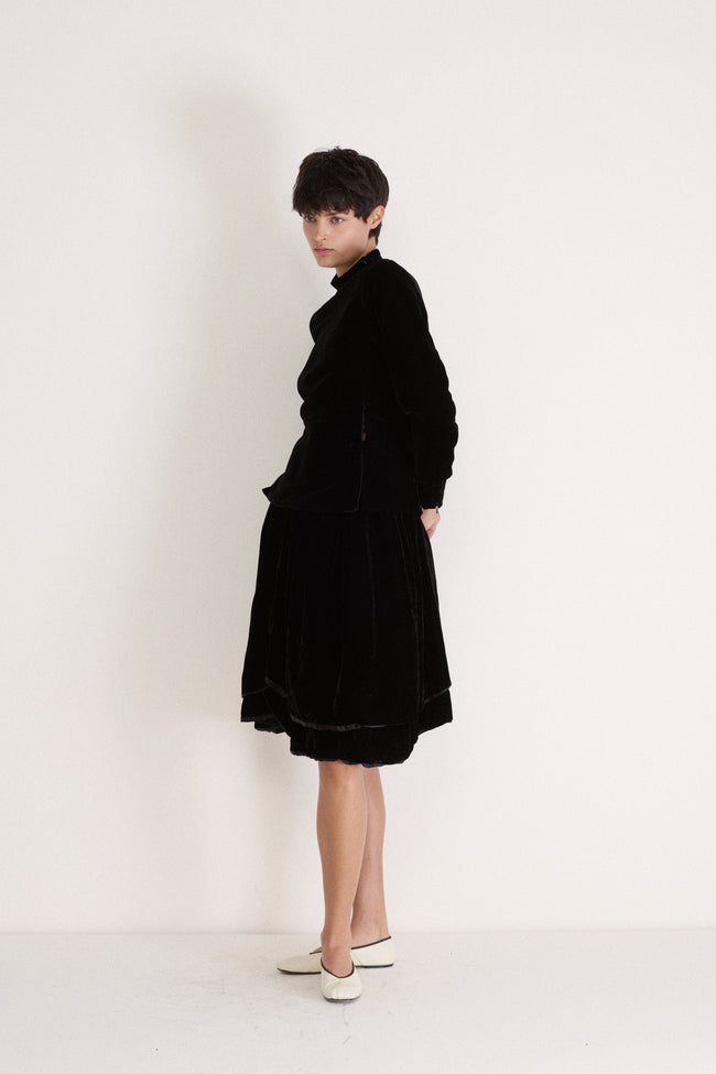 JPG Black Velvet Top - Desert Vintage