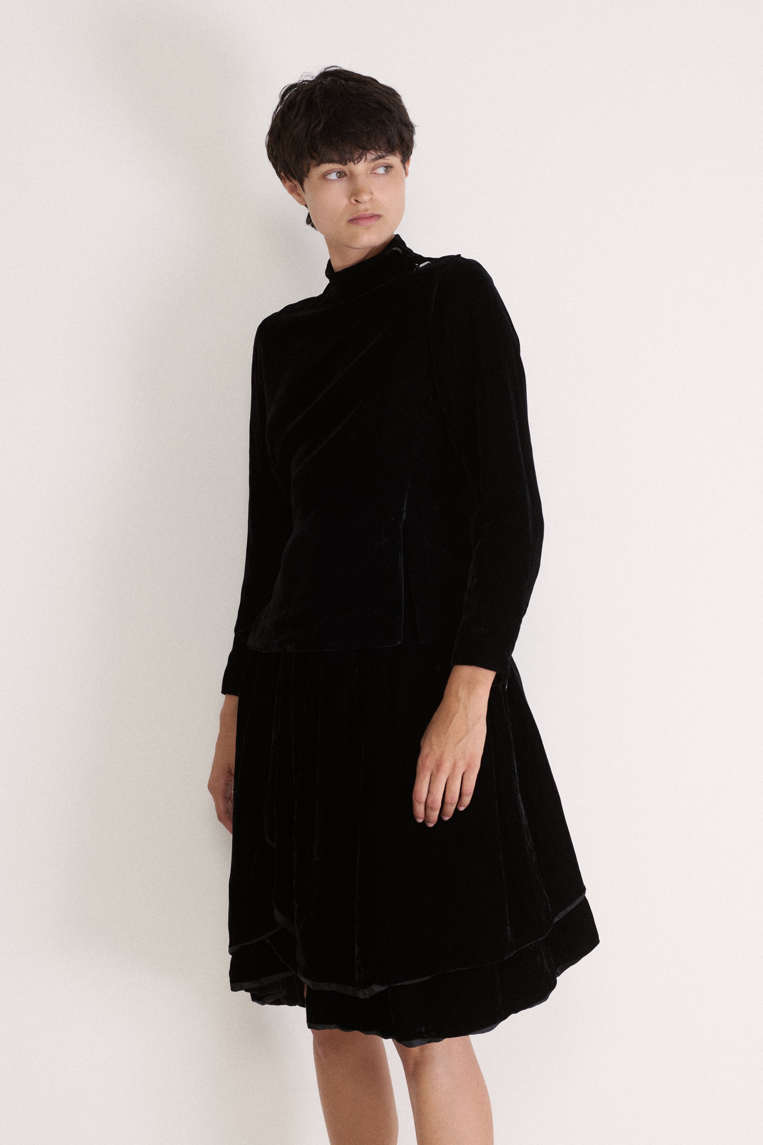 JPG Black Velvet Top - Desert Vintage