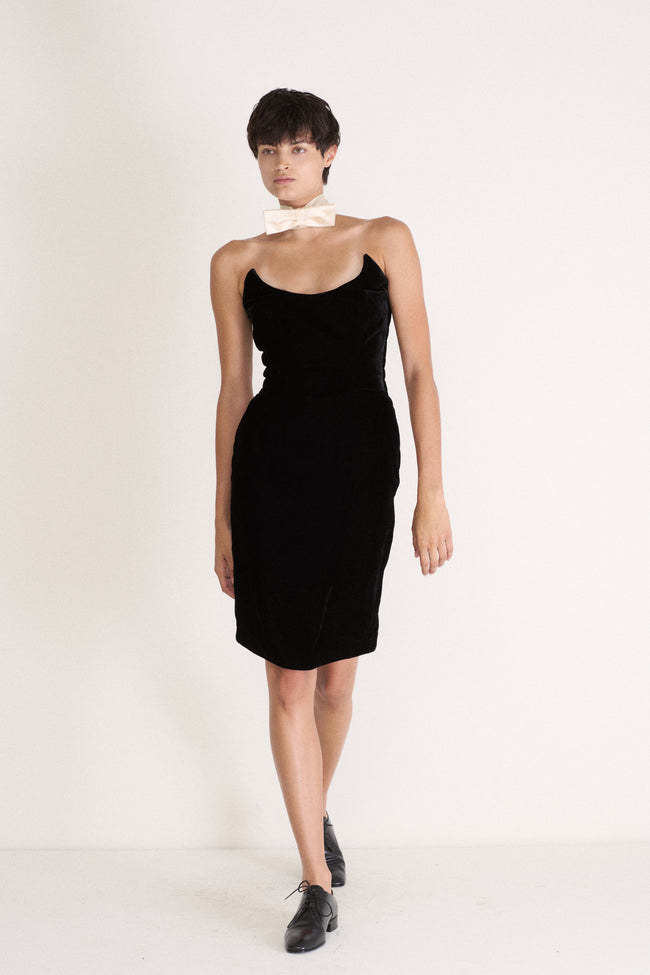 Thierry Mugler Velvet Dress - Desert Vintage