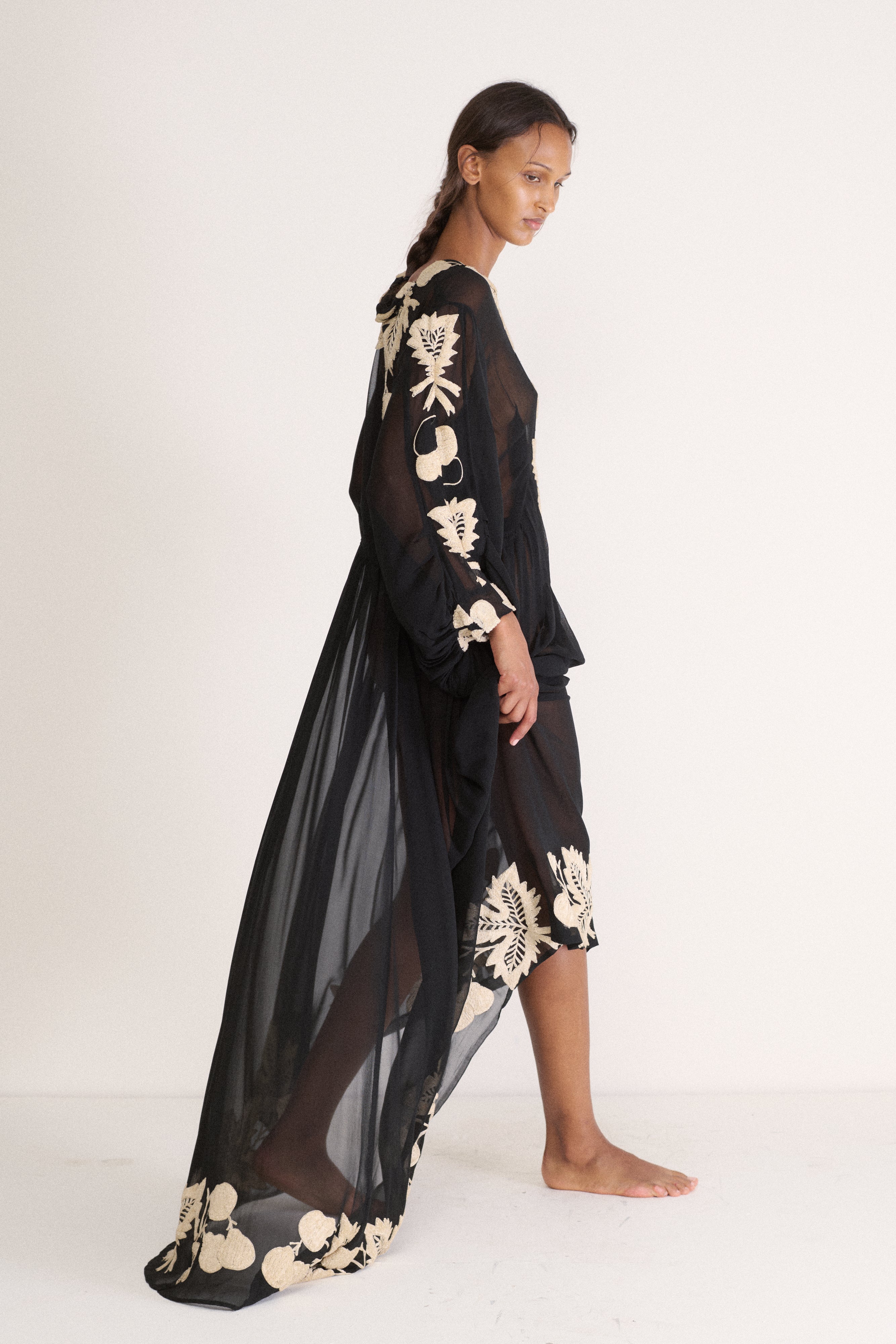 1930s Silk Chiffon Dress - Desert Vintage