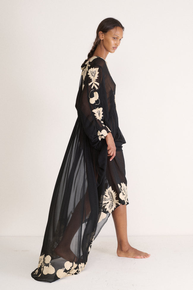 1930s Silk Chiffon Dress - Desert Vintage