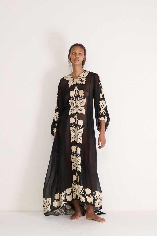1930s Silk Chiffon Dress - Desert Vintage