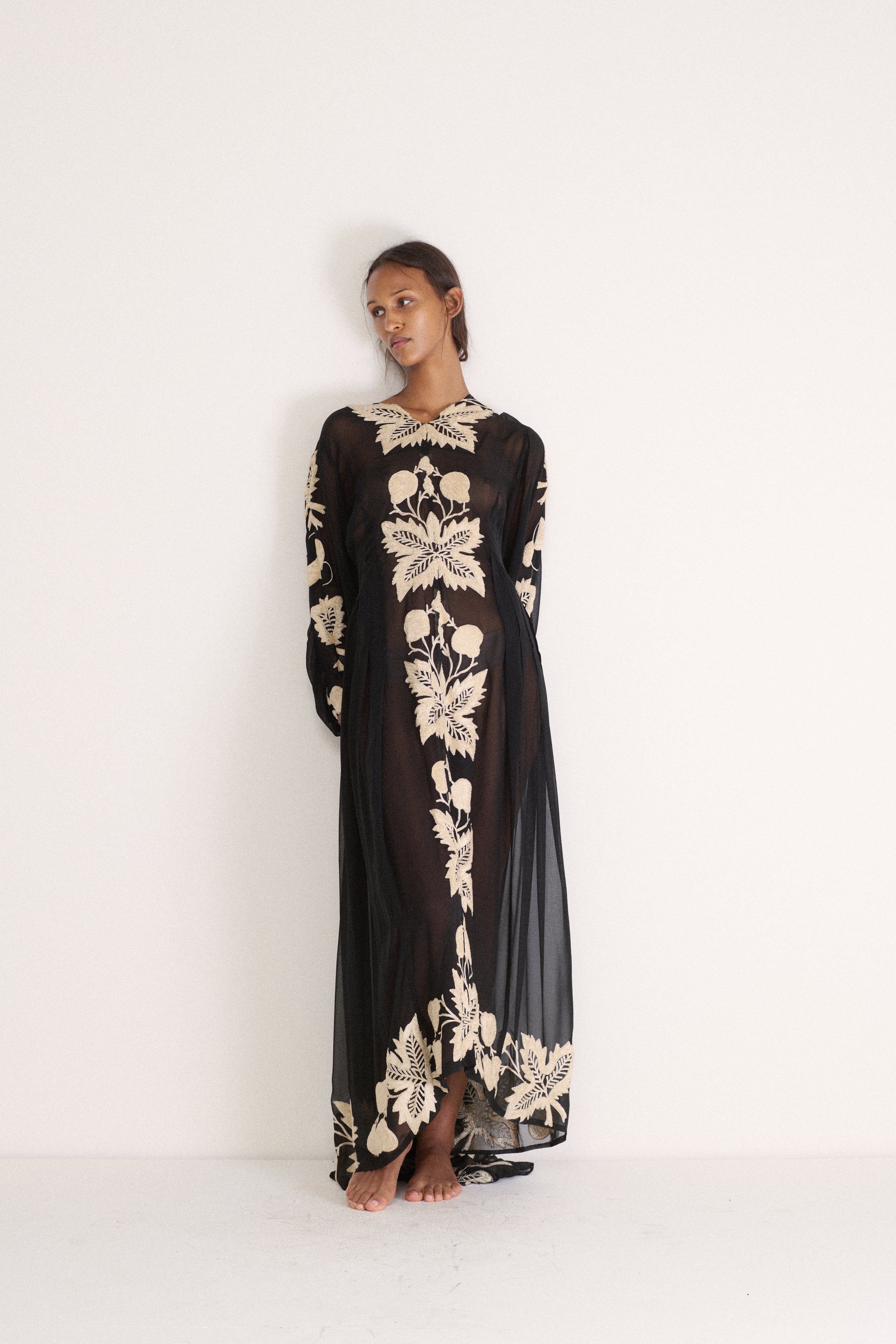 1930s Silk Chiffon Dress - Desert Vintage