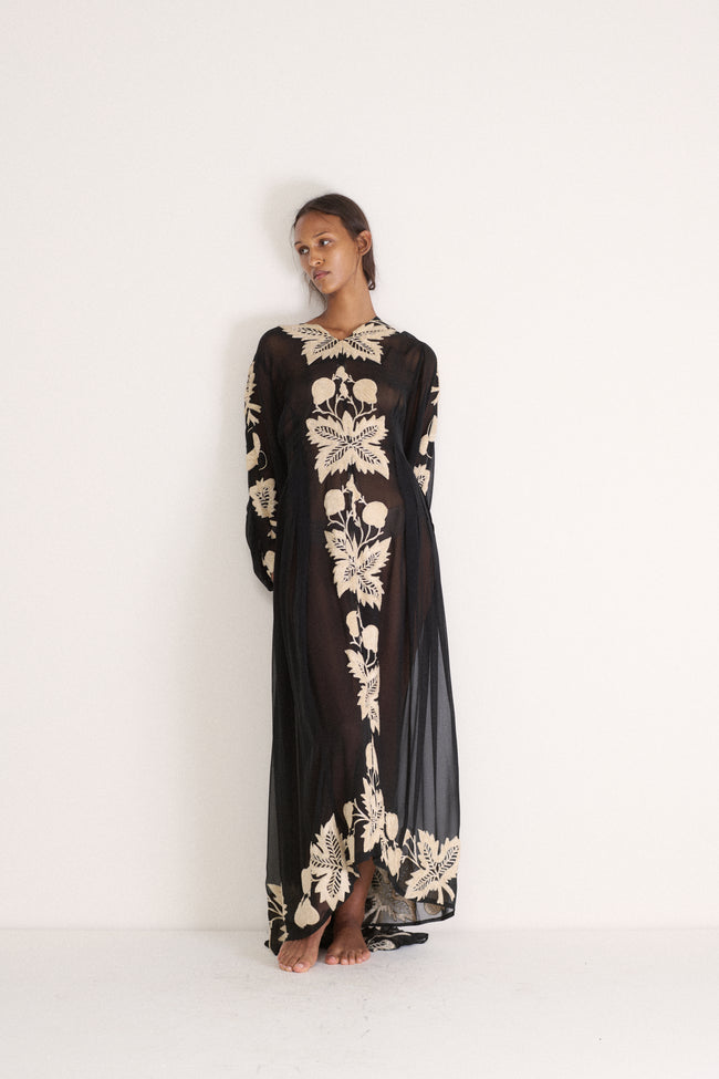 1930s Silk Chiffon Dress - Desert Vintage
