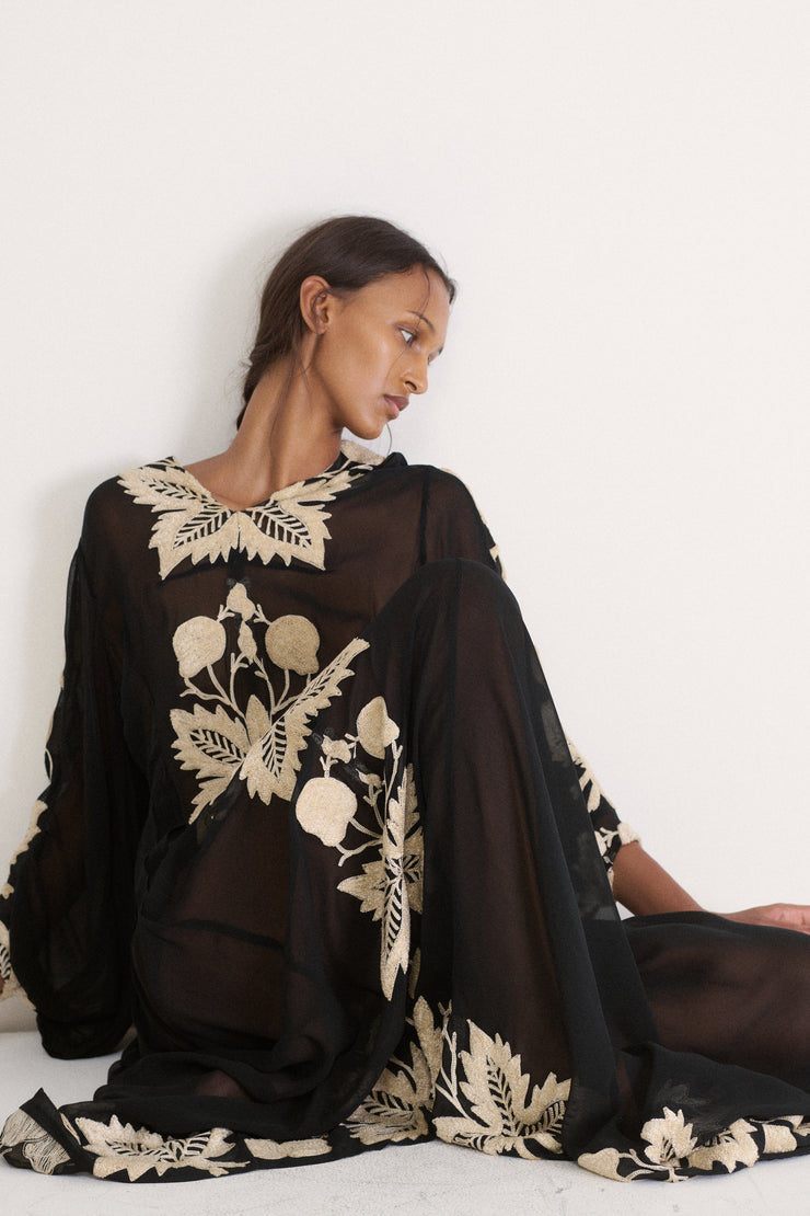 1930s Silk Chiffon Dress - Desert Vintage