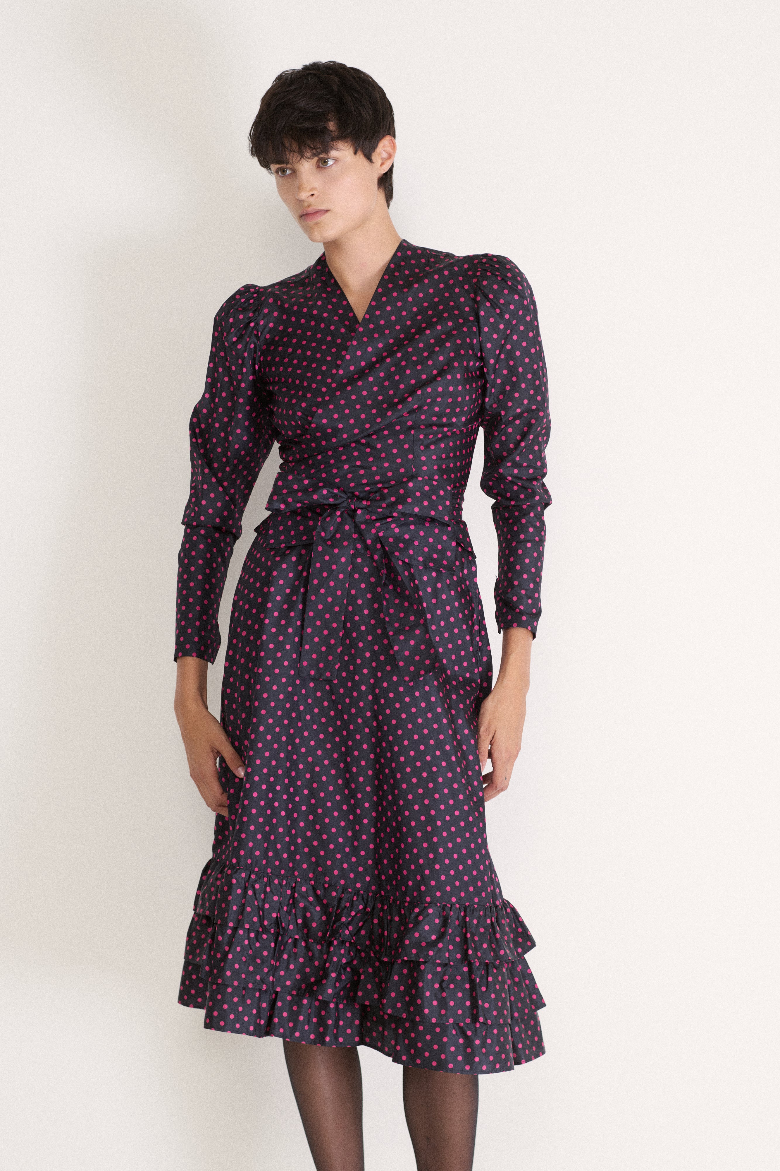 Ysl Silk Dot Ensemble - Desert Vintage