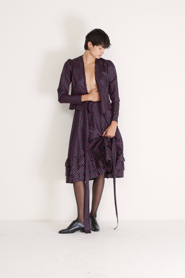 Ysl Silk Dot Ensemble - Desert Vintage