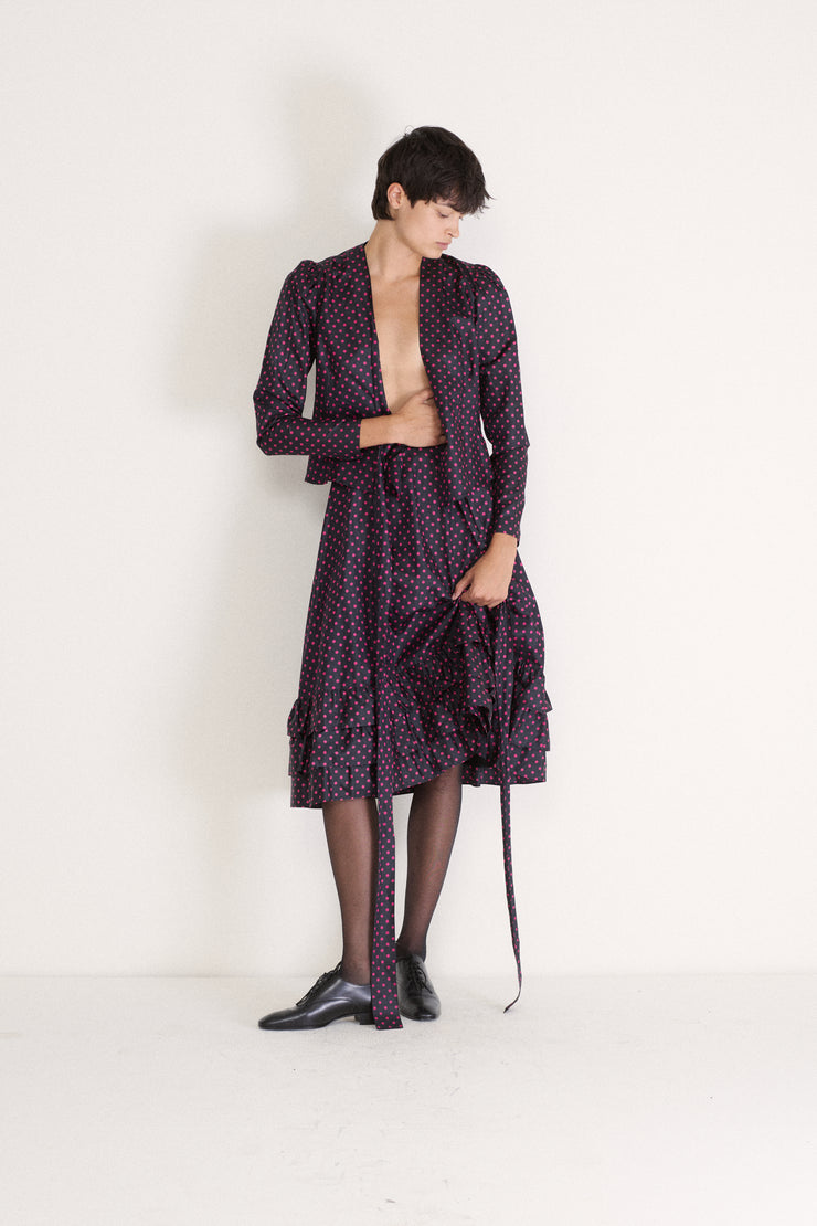Ysl Silk Dot Ensemble - Desert Vintage