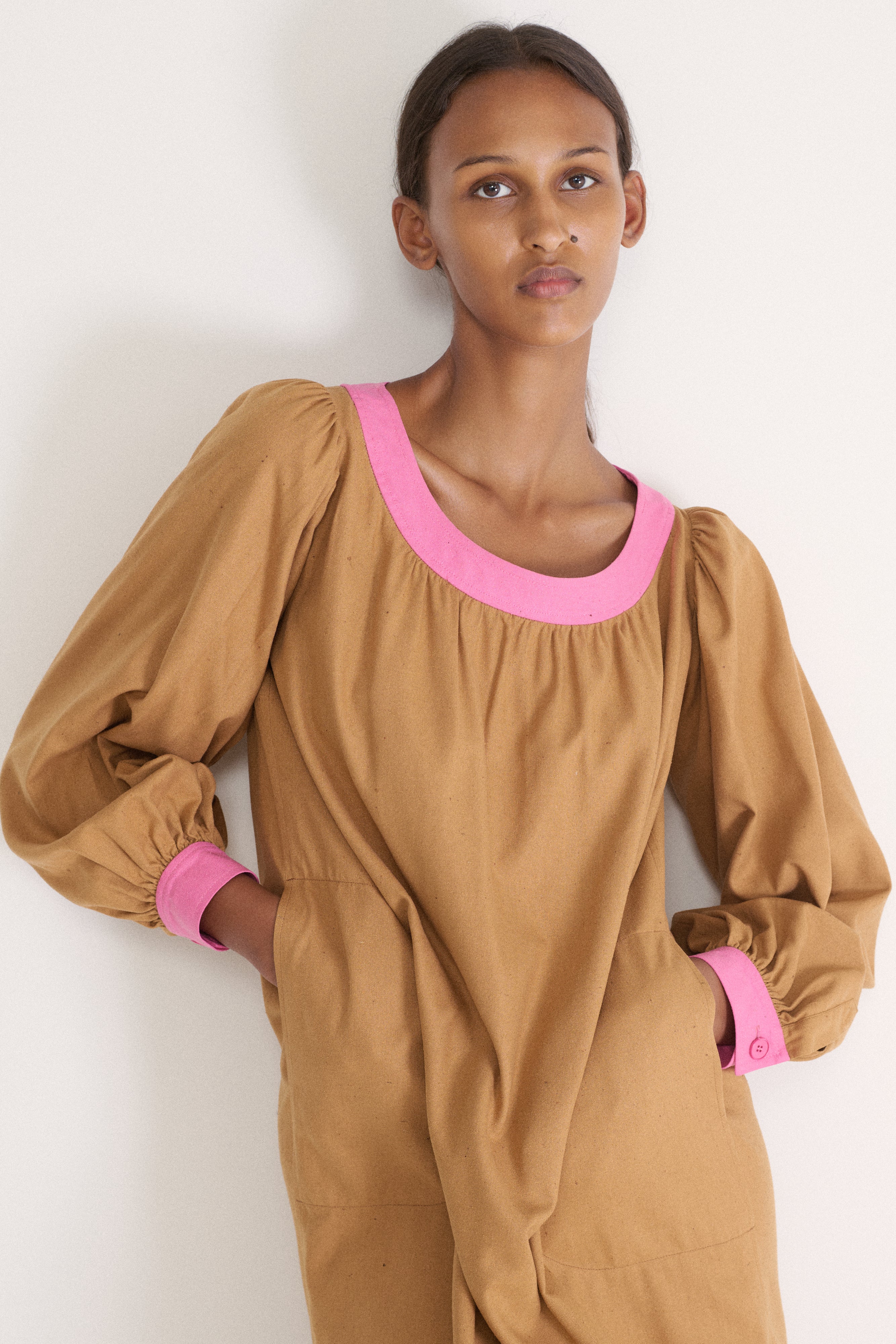 Ysl Raw Silk Tunic - Desert Vintage