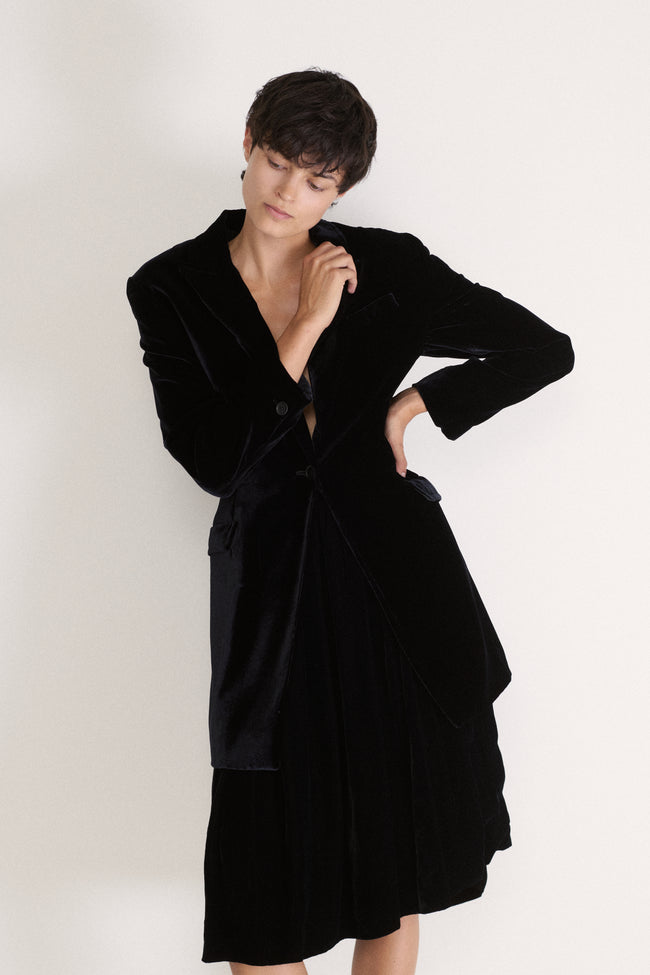 Valentino Black Velvet Skirt - Desert Vintage