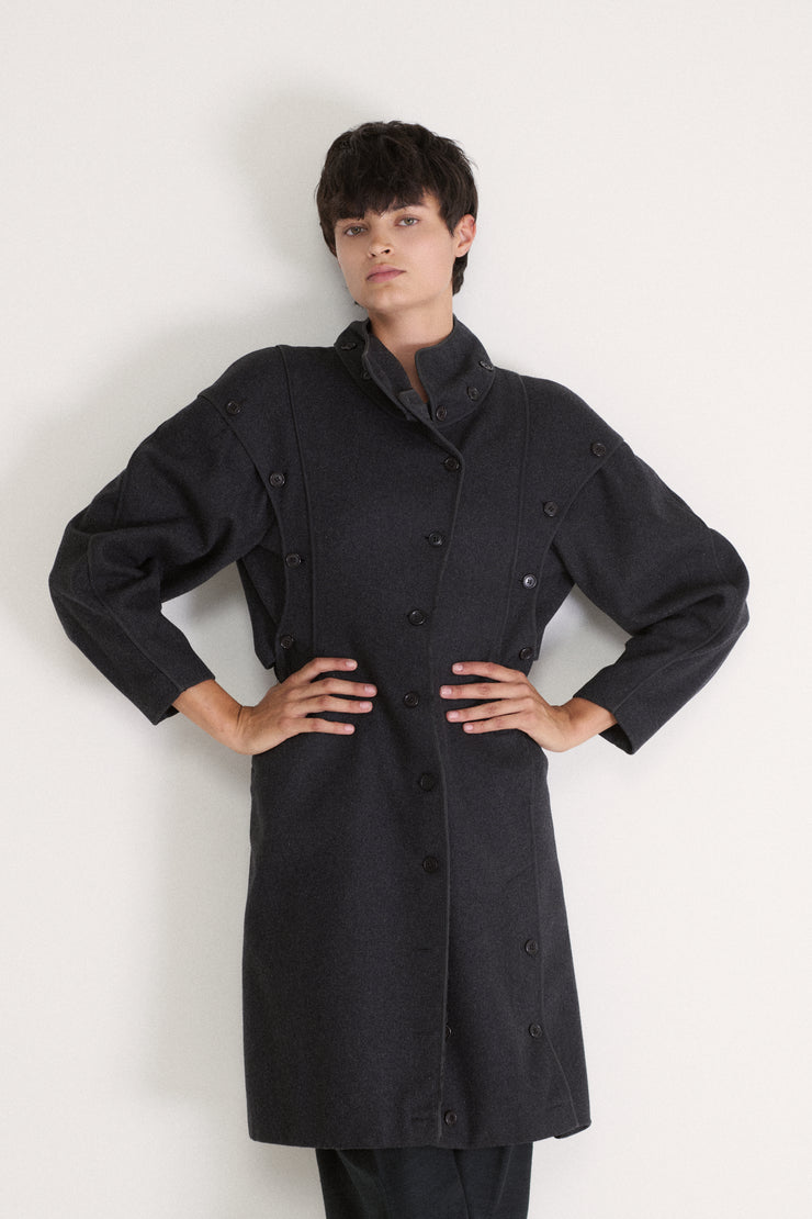 Koji Tatsuno Wool Coat - Desert Vintage