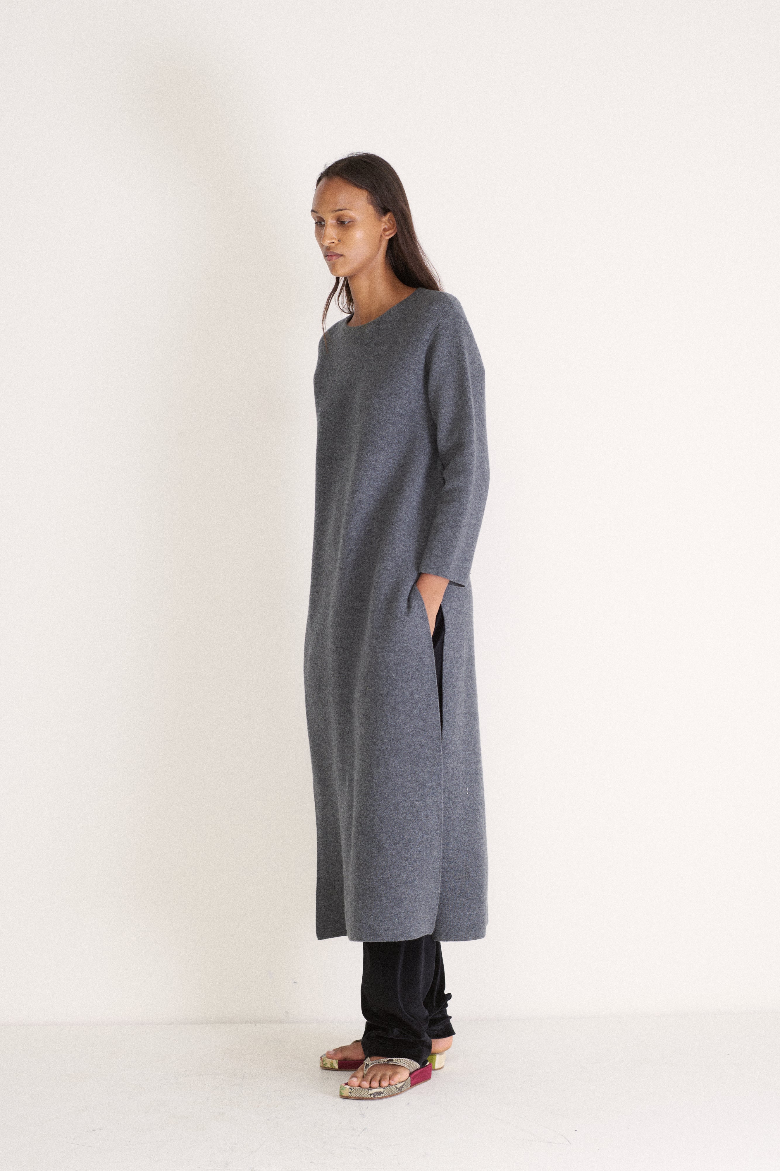 *The Row Grey Knit Tunic - Desert Vintage
