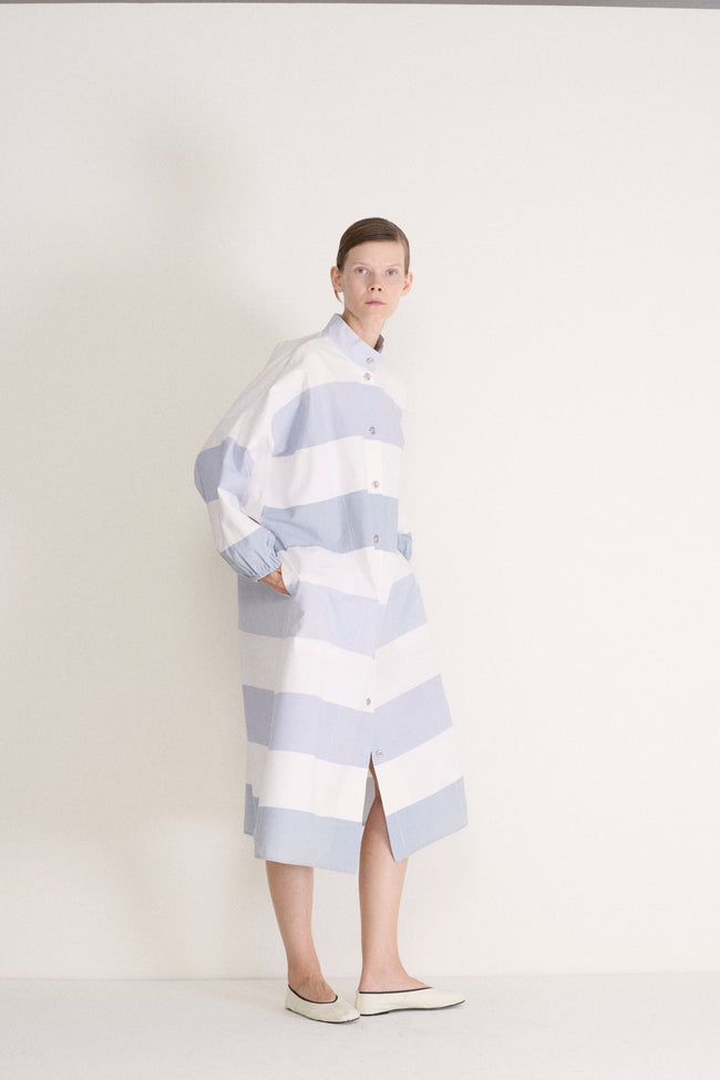 Marimekko Blue Stripe Tunic - Desert Vintage