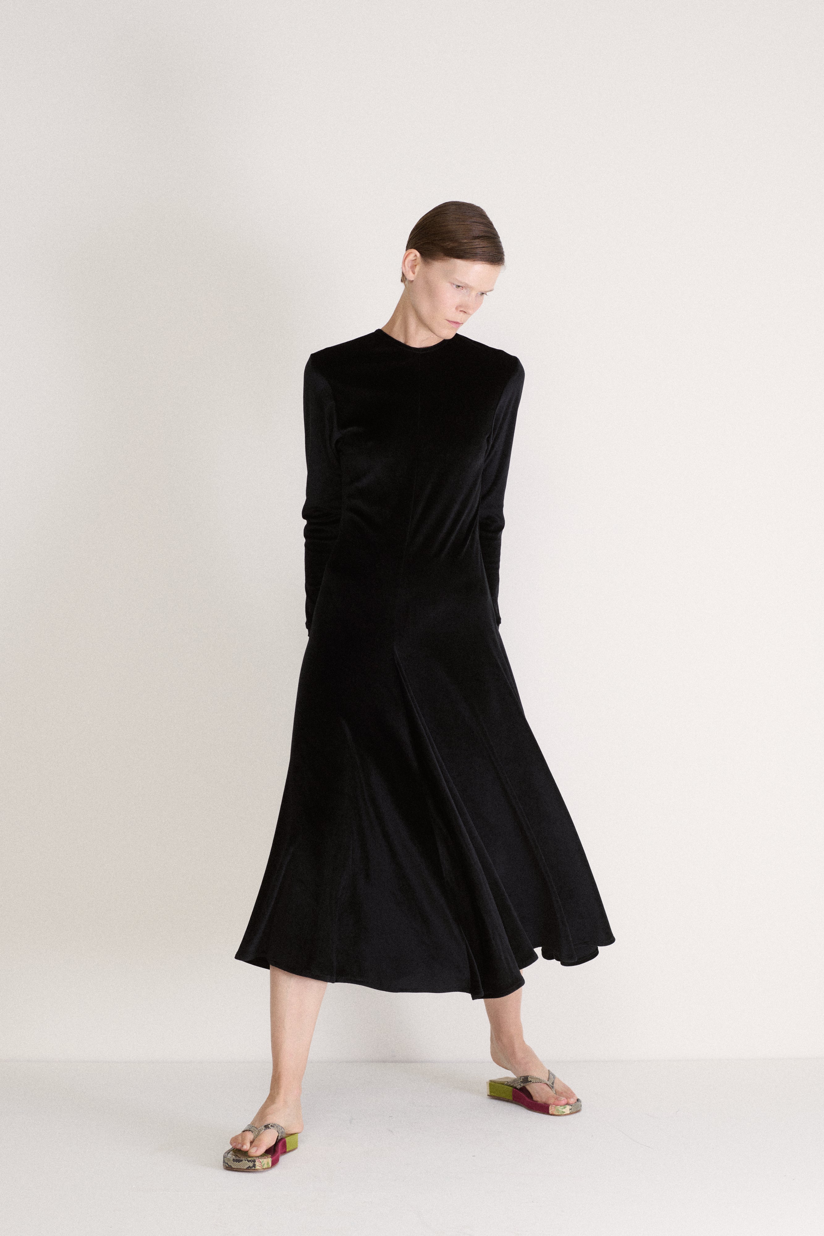 *1990s Ozbek Velvet Dress - Desert Vintage