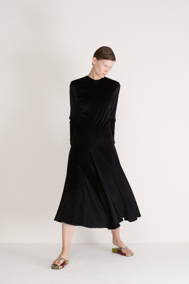 *1990s Ozbek Velvet Dress - Desert Vintage