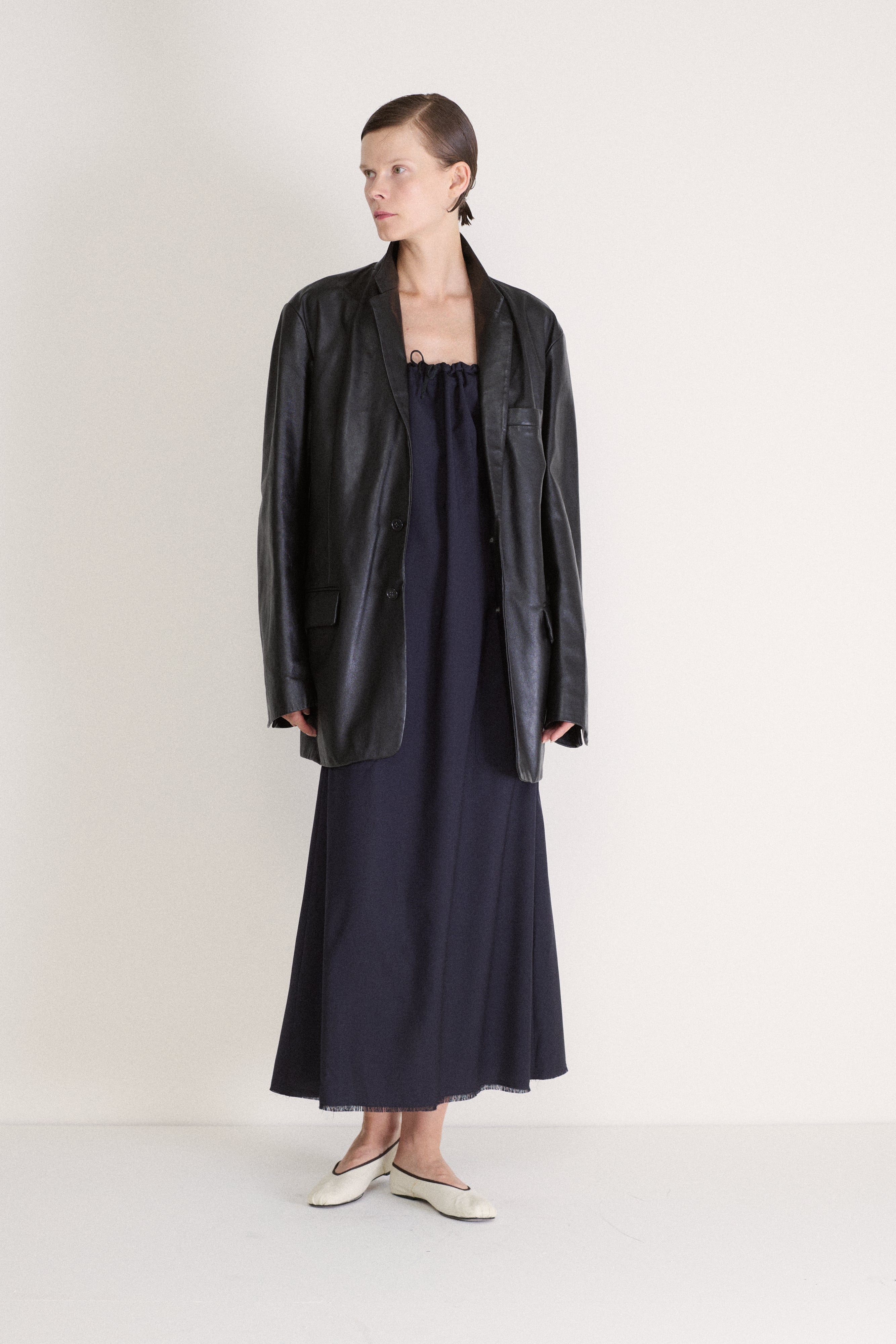 1997 Helmut Lang Leather Coat - Desert Vintage