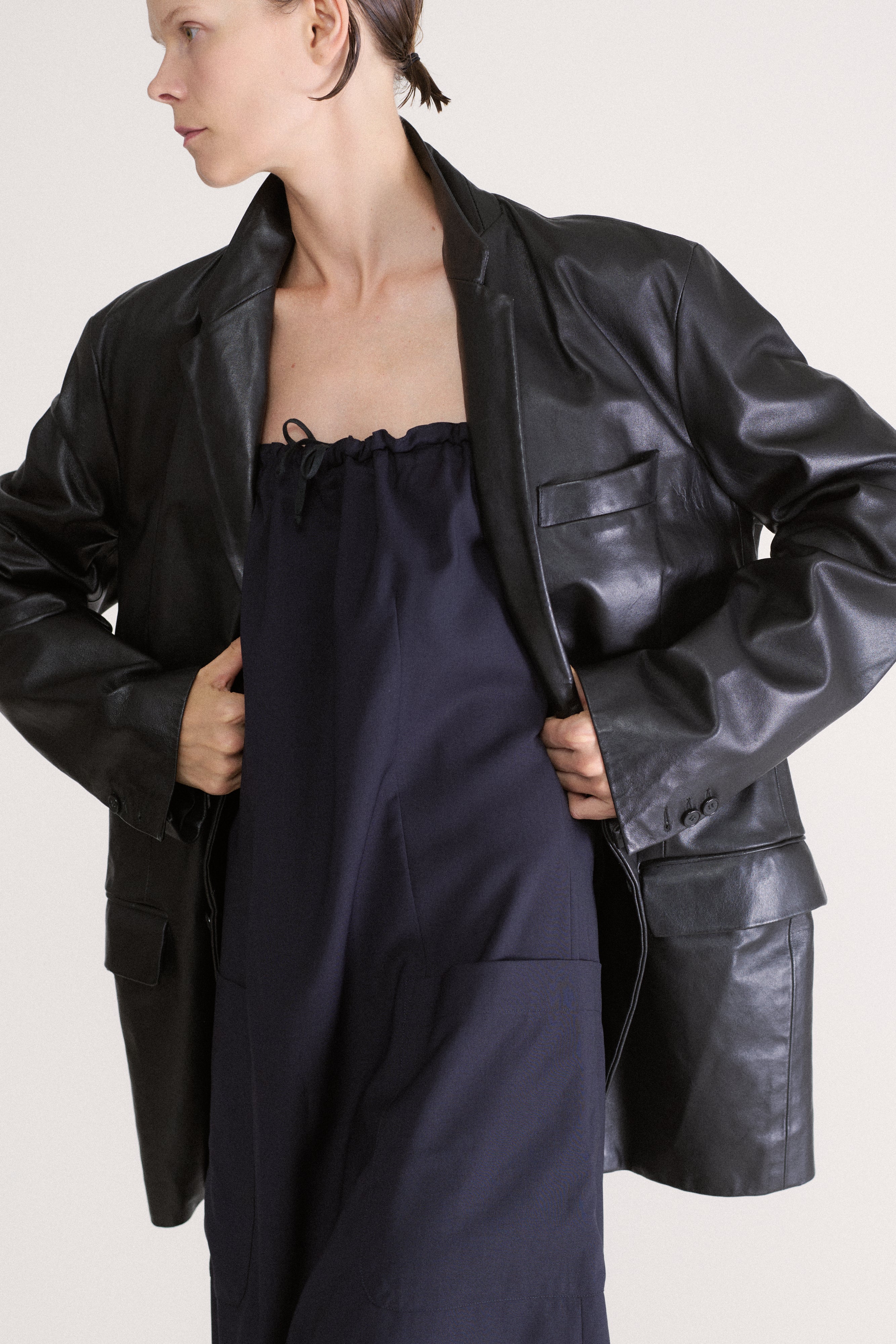 1997 Helmut Lang Leather Coat - Desert Vintage