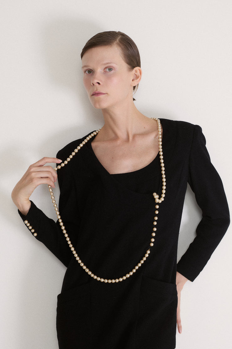 AW 1991 Chanel Pearl Dress - Desert Vintage